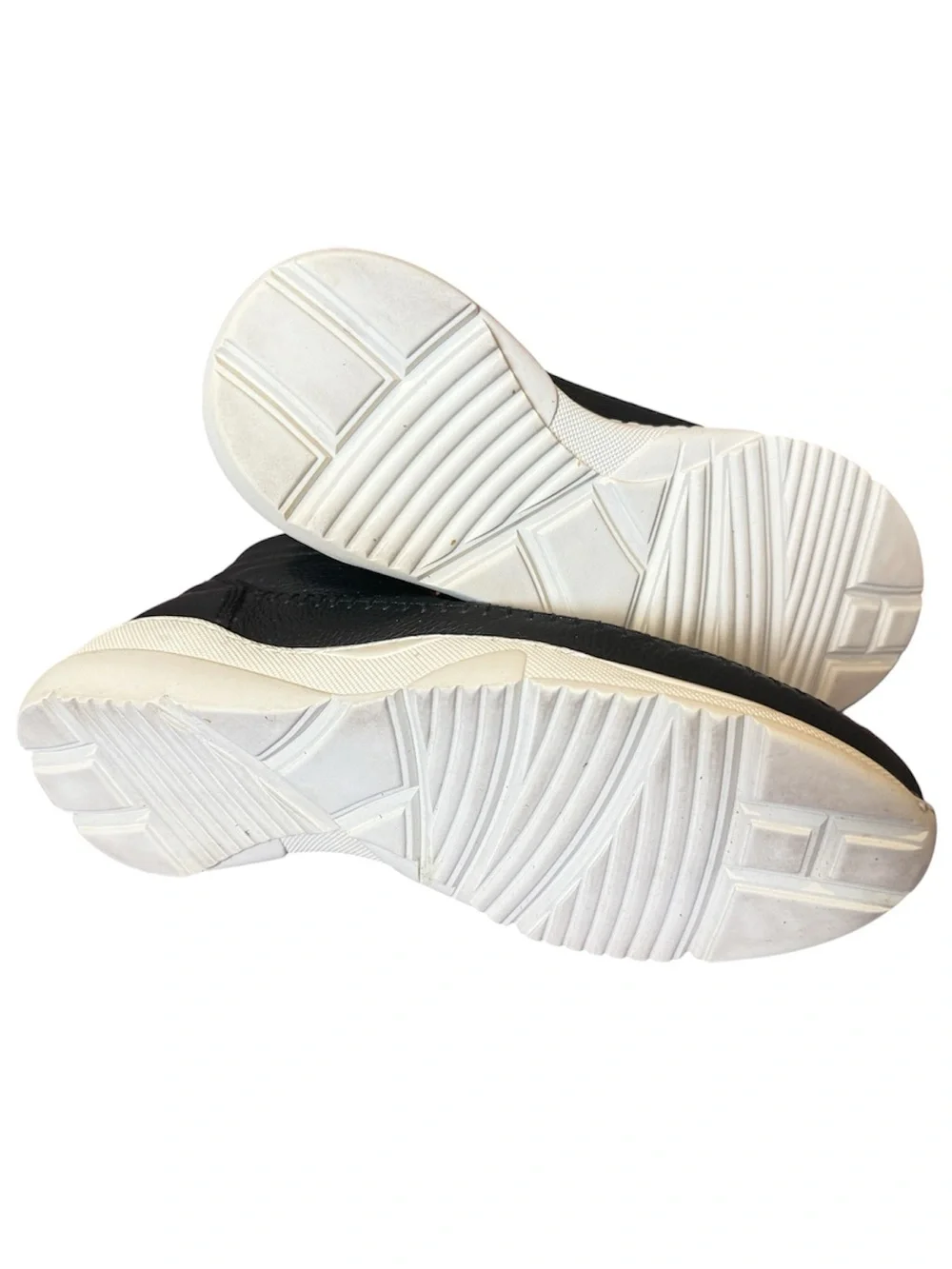 Filling Pieces Black Leather Chukka Boots Sneakers with Cream Sole Size 10.5